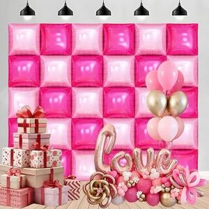 Pink and Gold Balloon Party Decoration Set